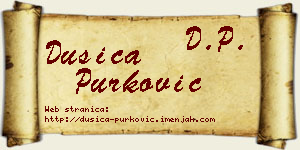 Dušica Purković vizit kartica